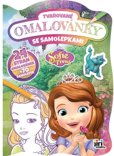 Tvarované omalovánky Sofie První se samolepkami