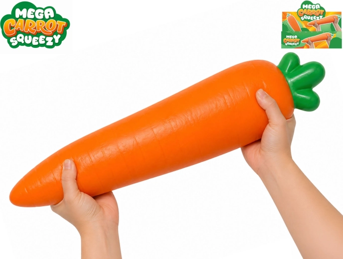 Mega squeeze strečová jumbo mrkev - 1 kus