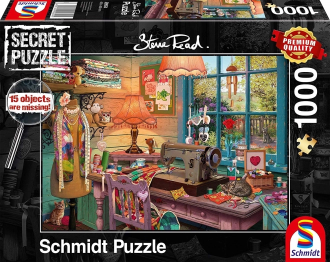 Puzzle Schmidt Secret – šicí dílna, 1000 dílků