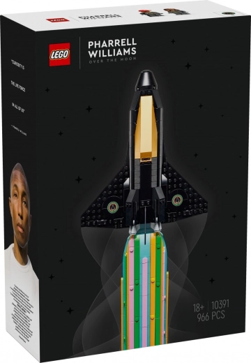 LEGO Icons Radost s PHARRELLEM WILLIAMSEM – vystavovací raketoplán pro dospělé
