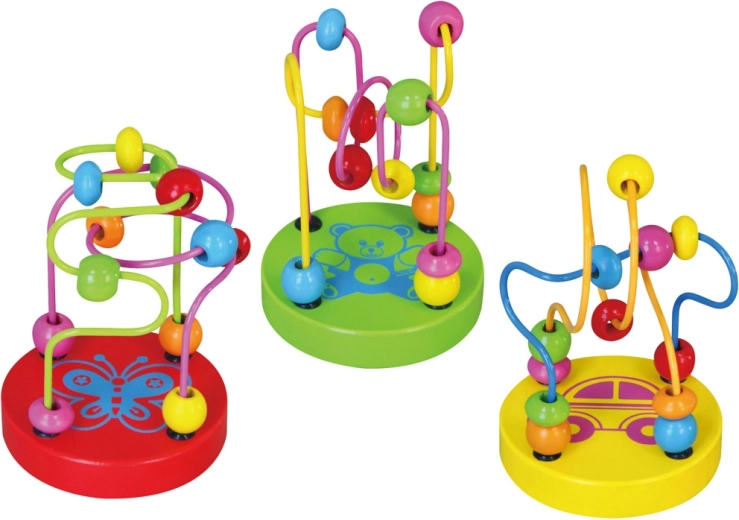 Babu dřevěný labyrint pro děti (6 variant)