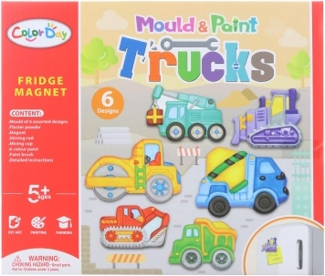 Výroba magnetů – stavební auta kreativní sada