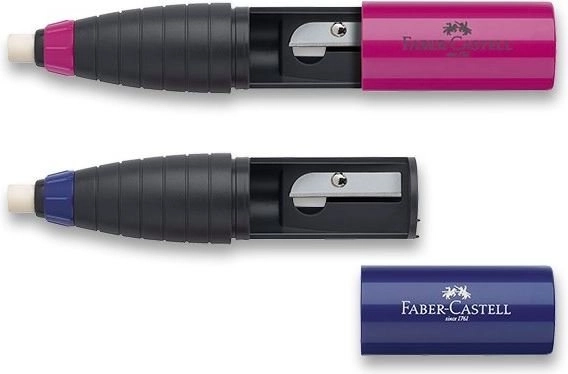 Ořezávátko s pryží FABER-CASTELL, mix barev
