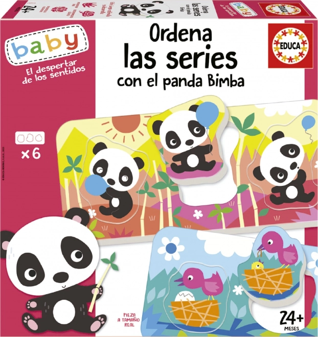 EDUCA Baby Puzzle Panda Bimba a kamarádi