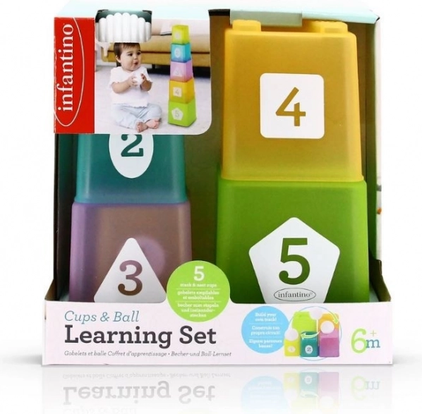 Infantino stohovací kelímky s míčkem