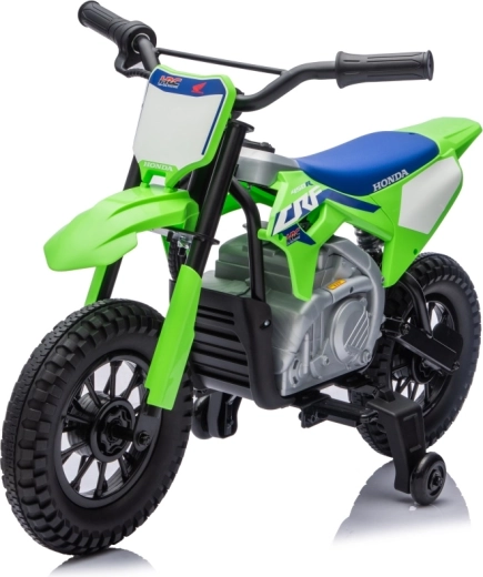 Dětská elektrická motorka HONDA CRF450R zelená