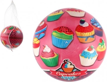 Nafukovací míč Cupcakes 23 cm v síťce