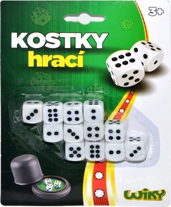 Sada hracích kostek 14 mm – 12 ks