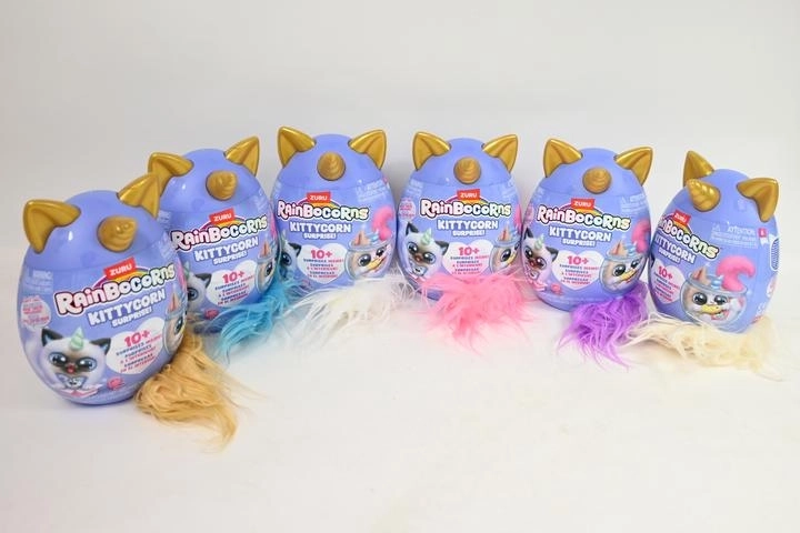 ZURU Rainbocorns kittycorn surprise – překvapení vajíčko s plyšovým koťátkem jednorožcem