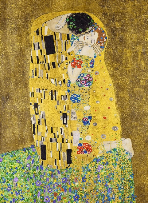 Dřevěné puzzle Gustav Klimt - Polibek 200 dílků
