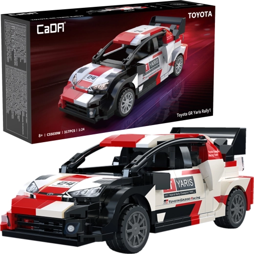 Stavebnice CaDA Toyota GR Yaris Rally1 – závodní auto 317 dílků (1:24)