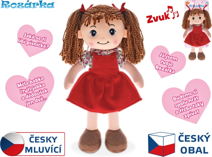 Panenka Rozárka mluvící česky 35 cm