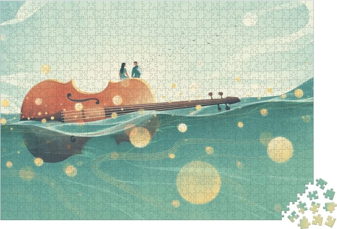 Janod Puzzle Plovoucí Housle 1000 Dílů