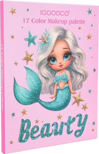 Dětská make-up sada mořská víla růžová – knížka