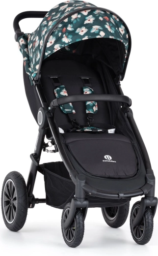 Petite&Mars sportovní kočárek Street+ Air black limited flowers