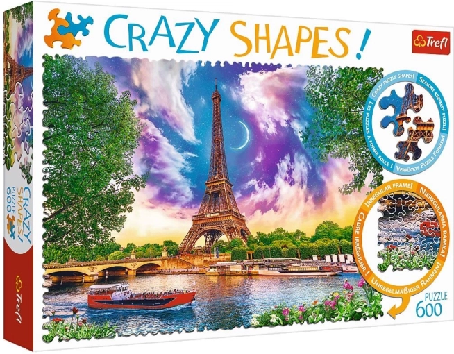 Puzzle 600 Crazy Shapes - Nebe nad Paříží