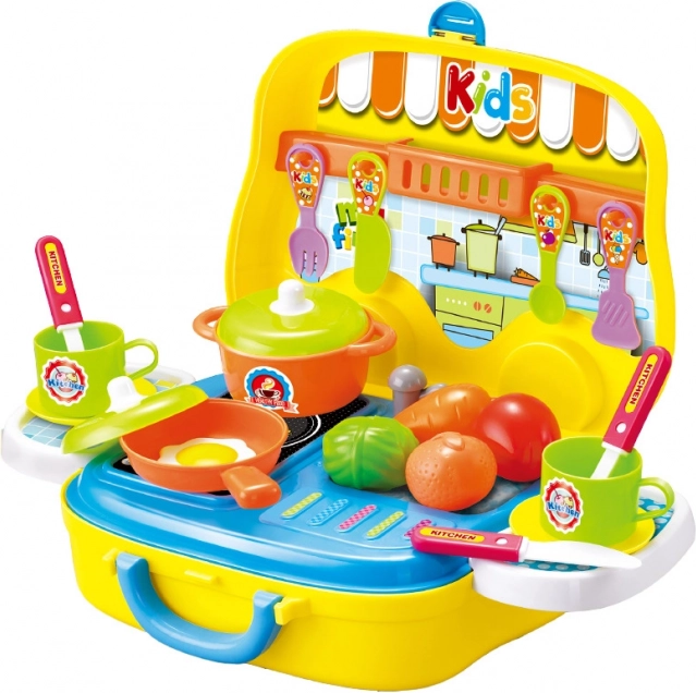 Kuchyňský kufřík ve tvaru auta pro malé kuchaře