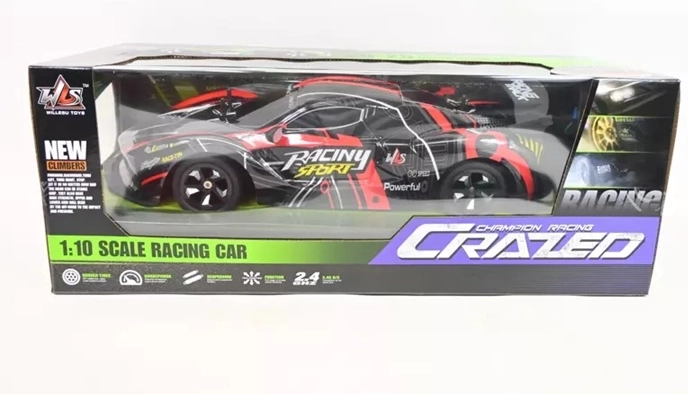 Rádiově ovládané sportovní auto s příslušenstvím