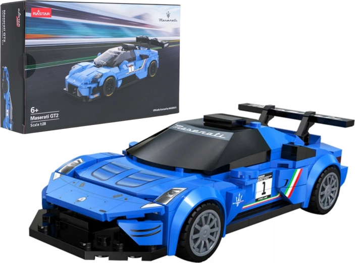 Stavebnice závodního vozu Maserati MC20 GT2 modrá RASTAR