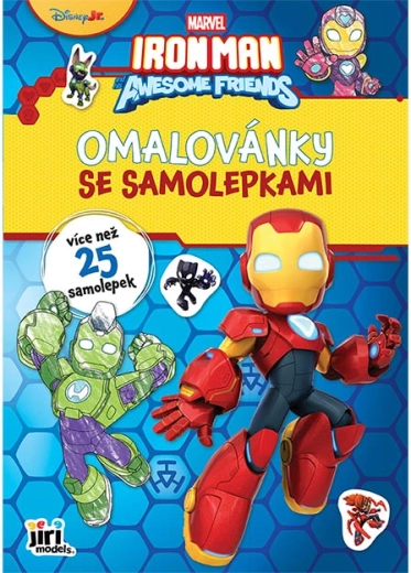 Omalovánky A4 se samolepkami Ironman
