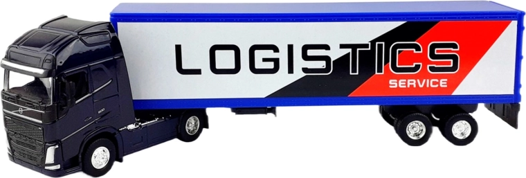 Kovový kamion s přívěsem VOLVO 1:64 Welly