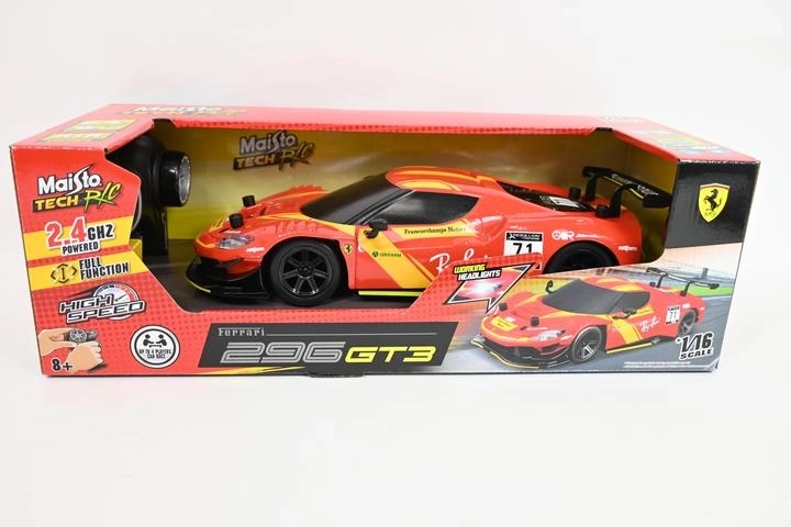 Maisto RC Ferrari 296 GT3 na dálkové ovládání 1:16