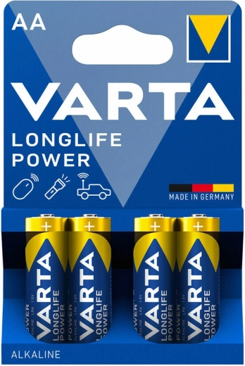 Varta Longlife Power alkalické baterie AA, 4 ks