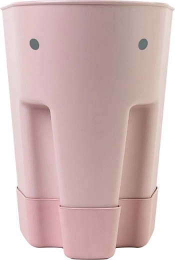 Shnuggle Ellie úložný košík na hračky do vany blush pink