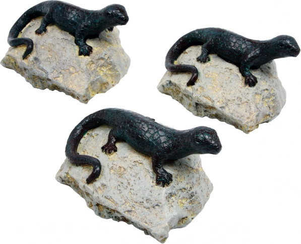 Dekorace ještěrka - sada 3 ks