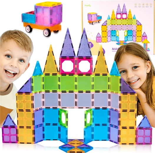 Magnetické stavebnice 3D – sada 85 dílků