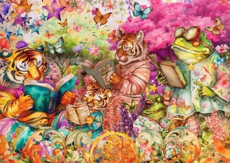 Ravensburger puzzle Knižní klub 1000 dílků