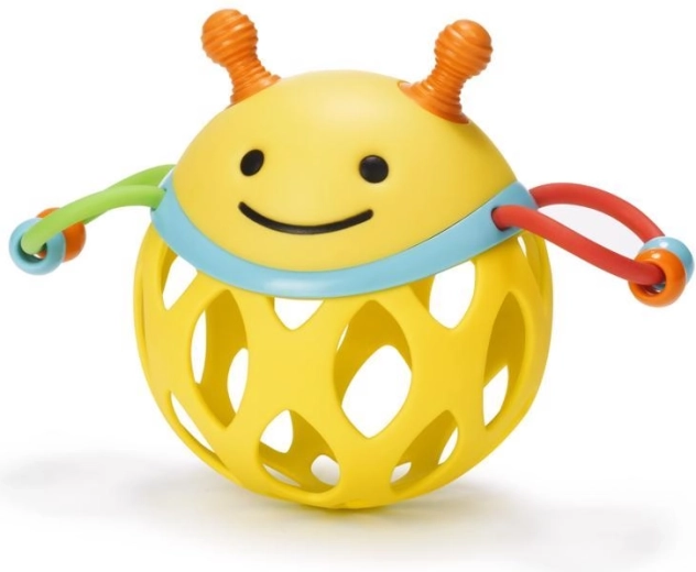 Skip Hop chrastítko do ruky Včelka pro rozvoj motoriky 3m+