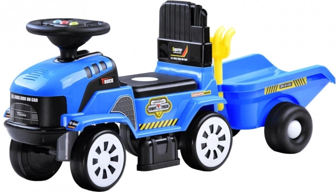 Odrážedlo traktor s přívěsem a melodiemi pro děti – Traktor