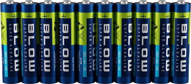 Alkalické baterie AAA (LR03) BLOW super alkaline 10 ks