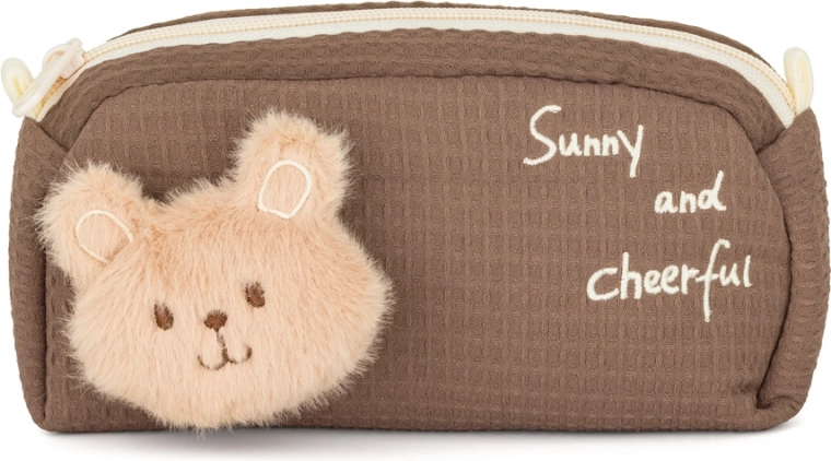 Etue dětská plyšová medvěd hnědý