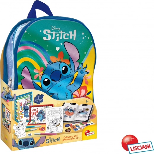Stitch dětský kreslící batoh 31 cm