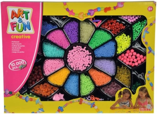 Dárková sada korálků A&F, 10 000 ks včetně příslušenství