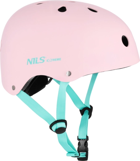 Helma NILS Extreme na brusle, kolo a koloběžku – Růžová