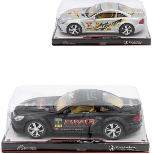 Sportovní závodní auto na setrvačník 25 cm v blistru - 1 kus