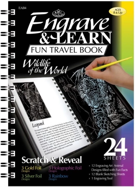 Škrábací obrázky - Divoká zvířata