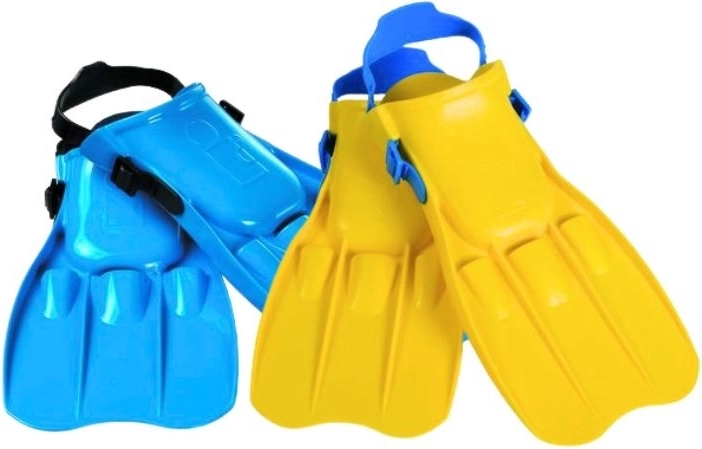 Plavecké dětské krátké ploutve s nastavitelným páskem