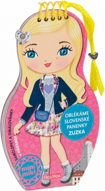 Omalovánky Oblékáme slovenské panenky Zuzka se samolepkami a náramkem