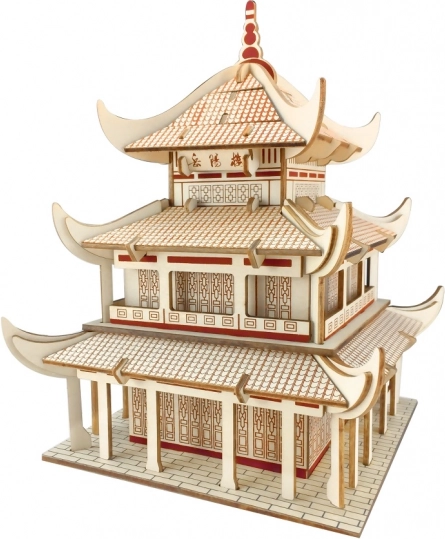 Dřevěné 3D puzzle Yueyang Tower