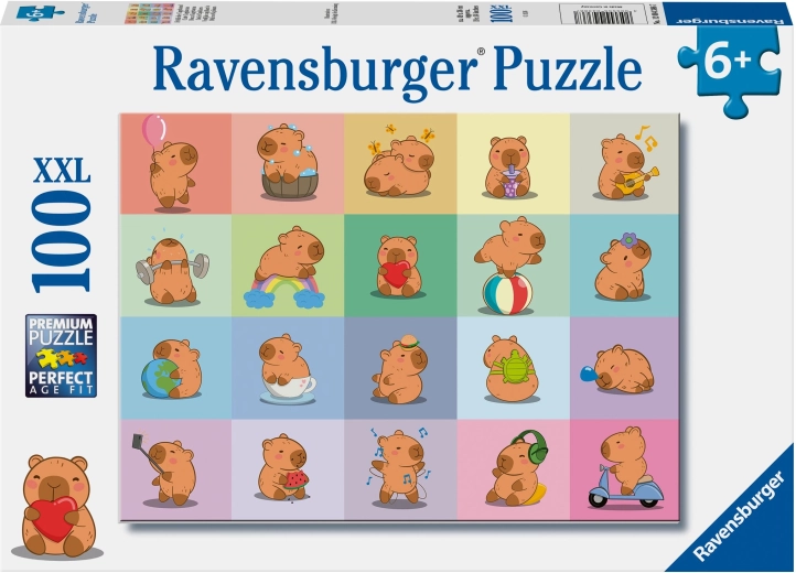 Ravensburger puzzle kapybara 100 dílků