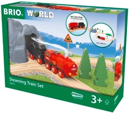 Brio world vláčkodráha s parní lokomotivou