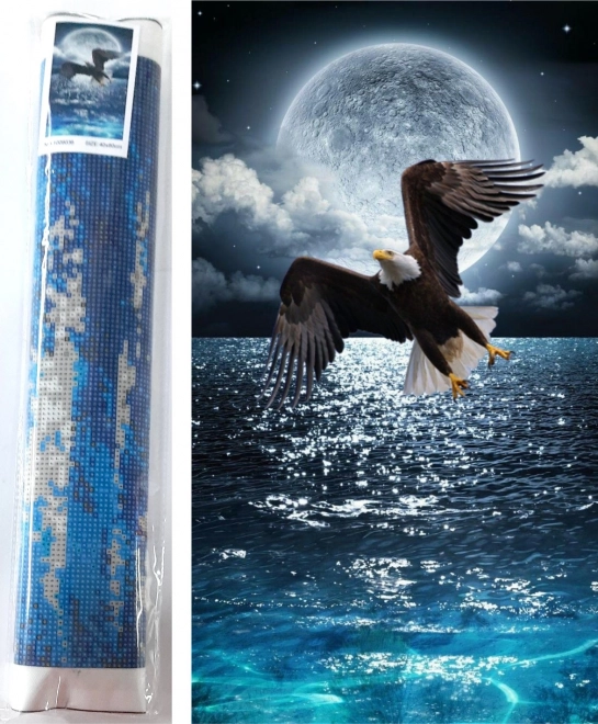 Diamantové malování Noční lovec 80 × 40 cm