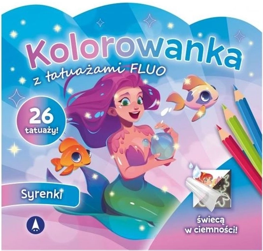 Omalovánky s fluo tetováním – mořské víly