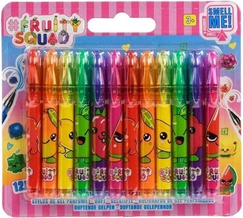 Fruity Squad voňavá sada mini gelových per (12 ks)