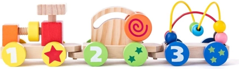 Skládací dřevěný vláček se šroubem WOODY