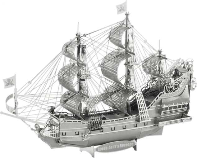 Kovové 3D puzzle METAL EARTH ICONX – plachetnice queen anne's revenge